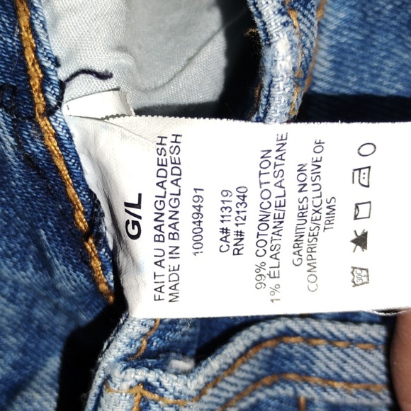 GARAGE Button fly Denim mini skirt size L - Picture 4 of 4